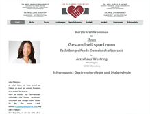 Tablet Screenshot of internisten-wesseling-westring.de